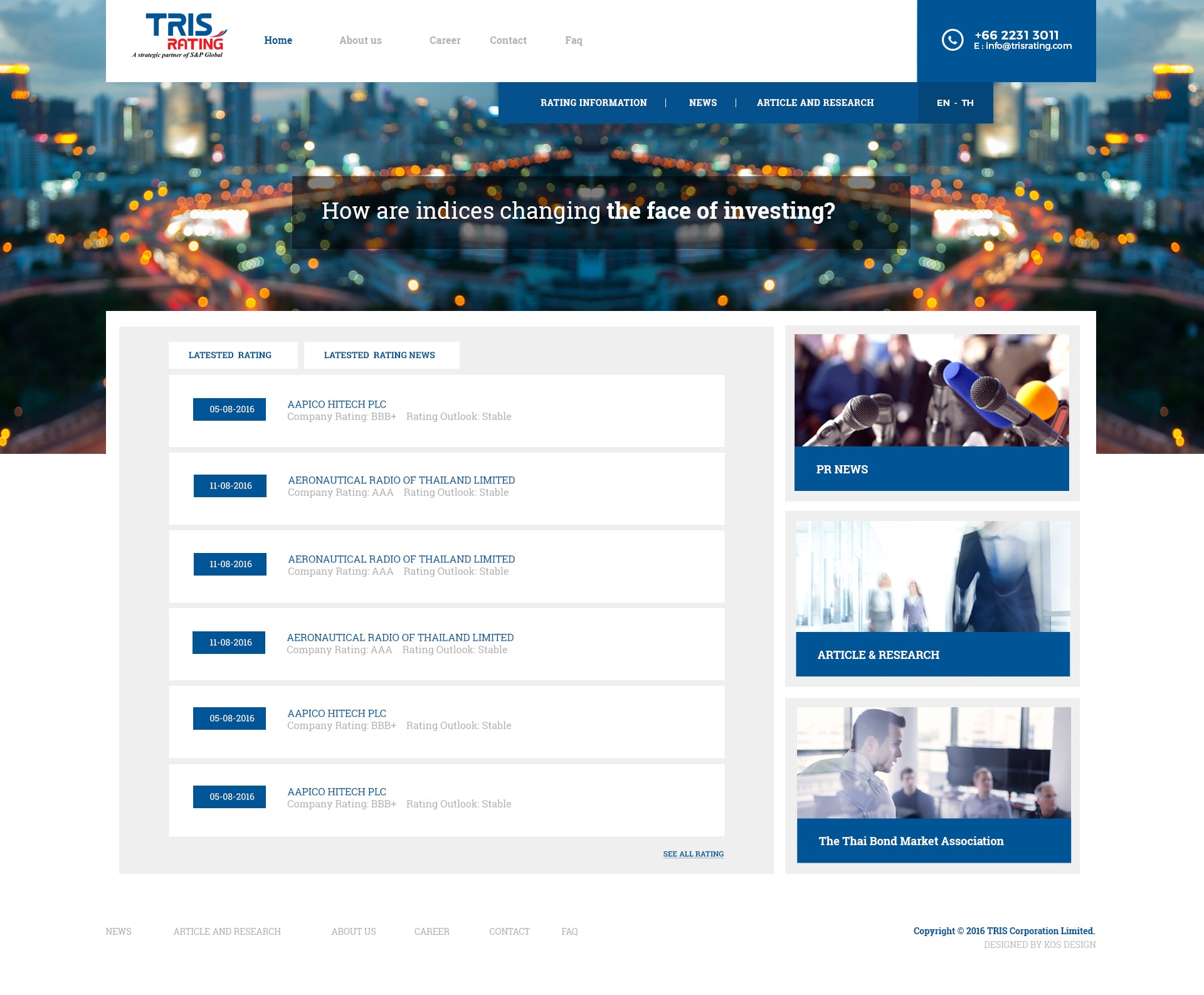 KOS Design - Tris Rating