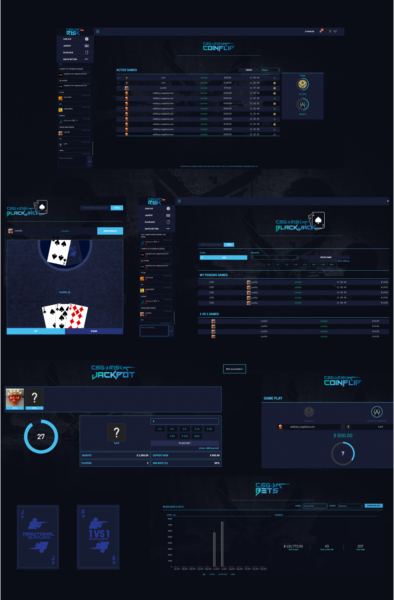 KOS Design - CSGO Web Game Application